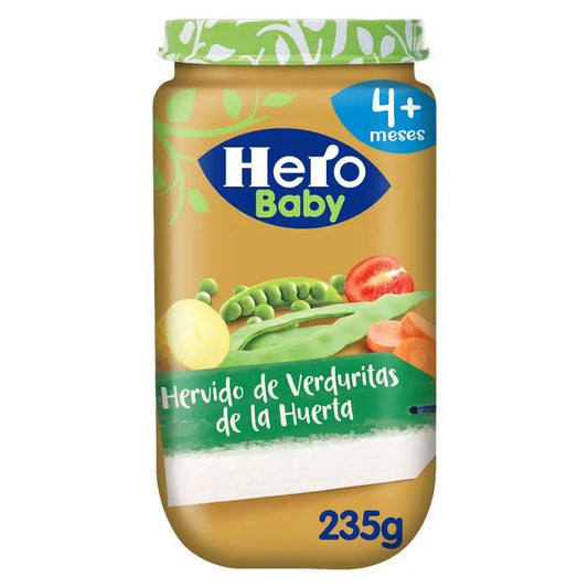 Hero Baby Boiled Garden Vegetable Jars, 235Gr