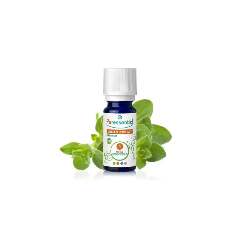 Puressentiel Origanon eteerinen öljy, luomulaatuinen, kompakti pakkaus, 5 ml