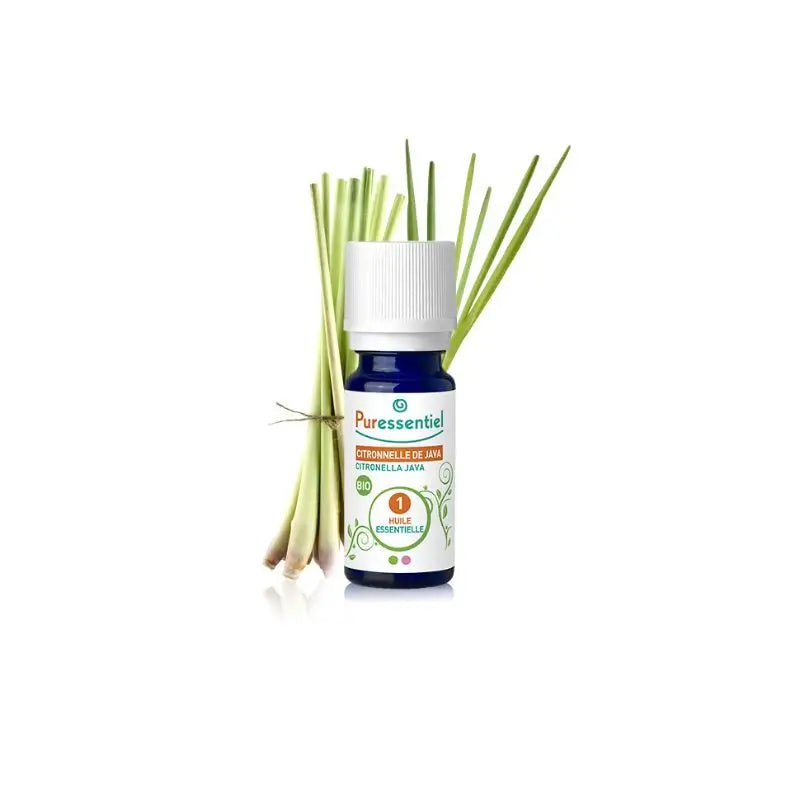 Puressentiel Luomu-Javan sitronella-eteerinen öljy, 10 ml