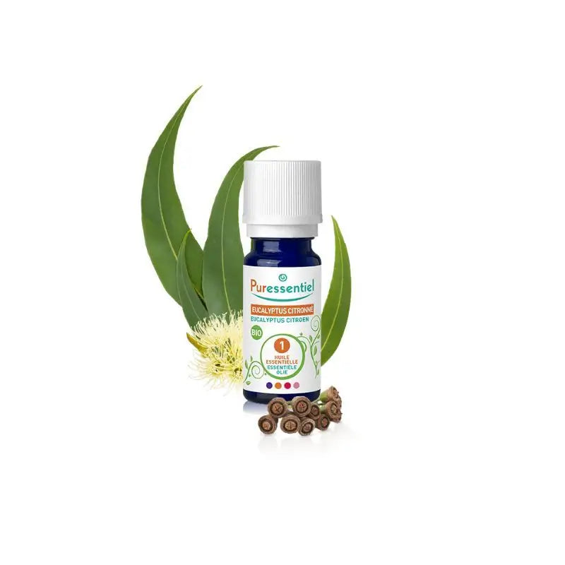 Puressentiel Luomueukalyptti-sitruuna-eteerinen öljy, 10 ml