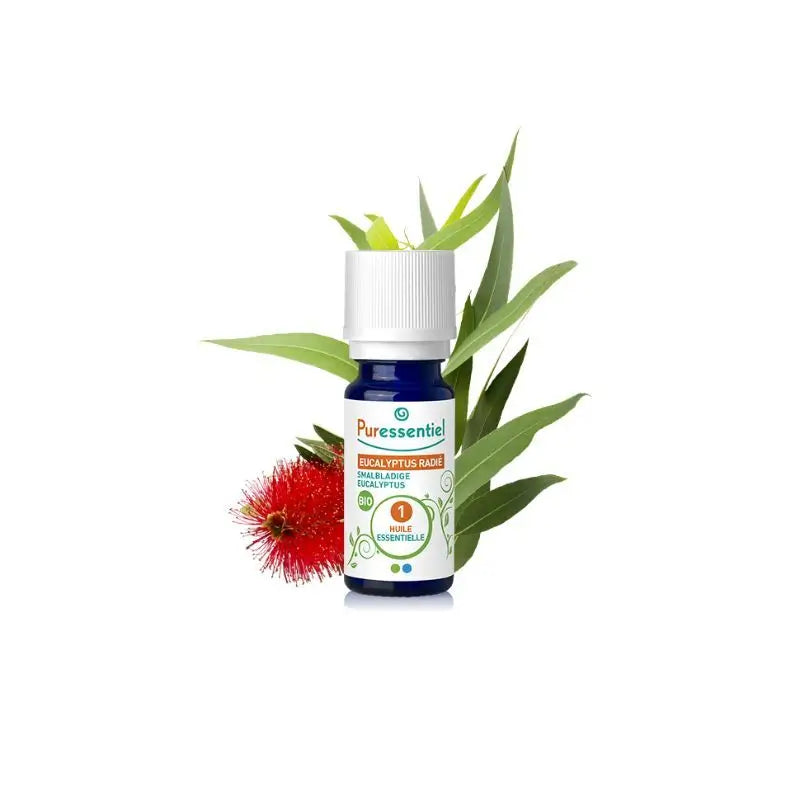 Puressentiel Radiata-eukalyptuksen luomu-eteerinen öljy, 10 ml
