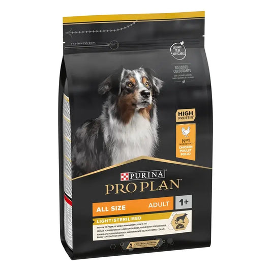 Purina Pro Plan Canine Adult Sterilized Light 3 kg, koiranruoka