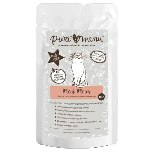 Puromenu Michi Mimos Bio -ruokavalikko (kalkkuna ja lohi), 100 g