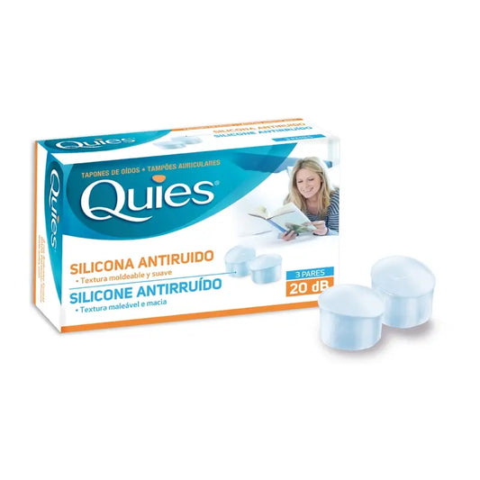Quies - melua vaimentavat silikonikorvatulpat, 6 kpl