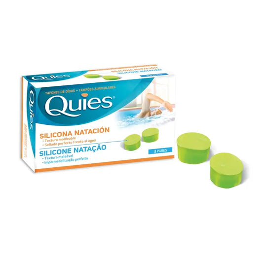 Quies silikonitapit uimiseen, aikuisille, 6 kpl.