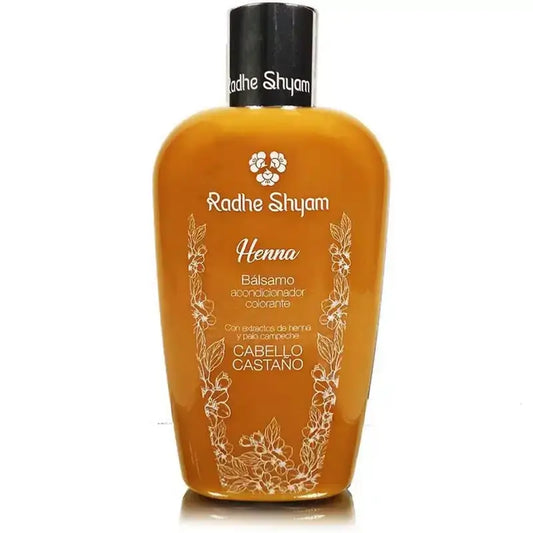 Radhe Shyam Henna-balsami, kastanjanruskea, 250 ml