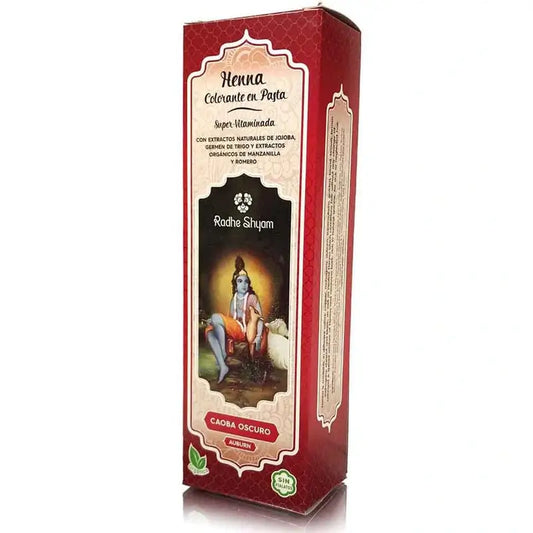 Radhe Shyam -hennapasta, tumma mahonki, 200 ml