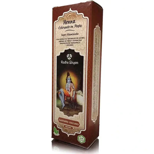 Radhe Shyam -hennapasta, tummanruskea, 200 ml