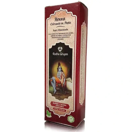 Radhe Shyam Henna-tahna, erittäin tumma mahonki, 200 ml