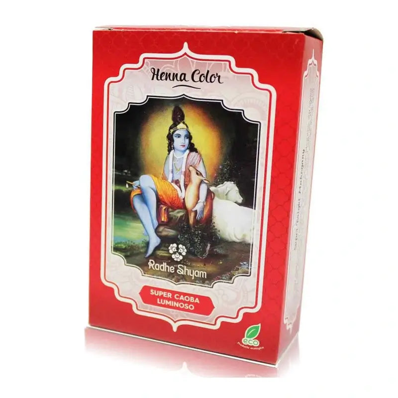 Radhe Shyam Henna-jauhe, Super Mahogany Luminoso, 100 g