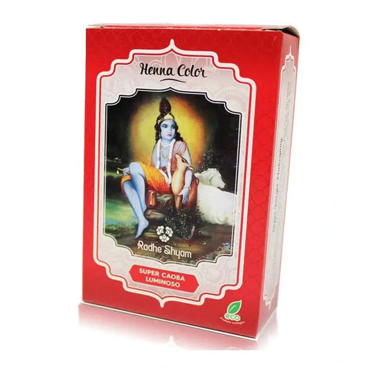 Radhe Shyam Henna-jauhe, Super Mahogany Luminoso, 100 g