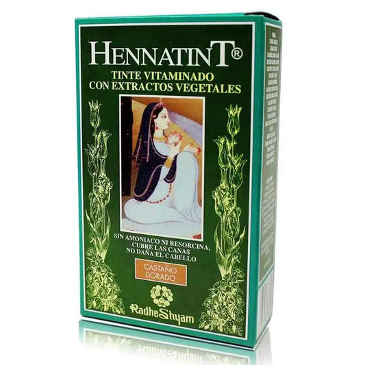Radhe Shyam Hennatint, kultainen ruskea, 60 ml