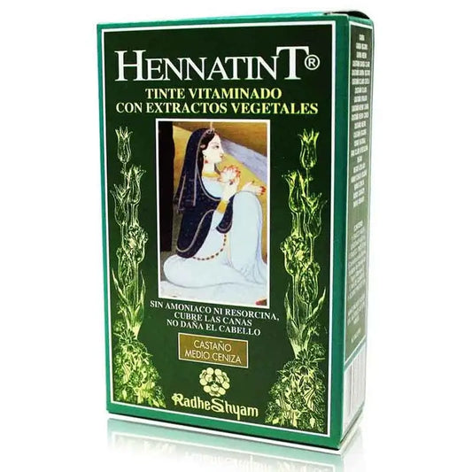 Radhe Shyam Hennatint, tuhkanruskea, 60 ml