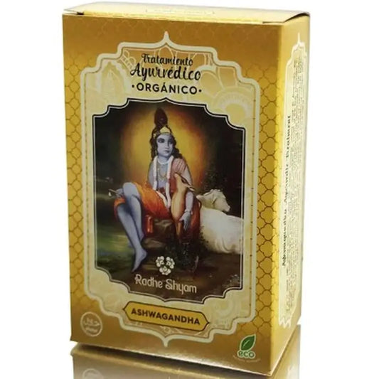 Radhe Shyam Ashwagandha-ayurvedinen hiustenhoitoaine, 100 g