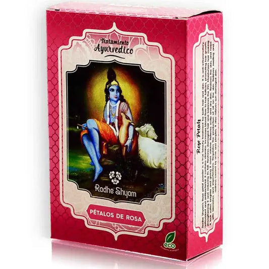 Radhe Shyam Ruusun terälehtien hiustenhoitoaine, 100 g