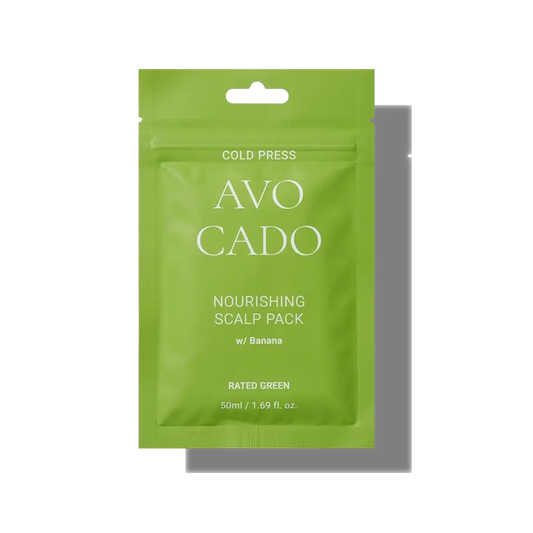 Rated Green -kylmäpuristettu avokado-ravitseva päänahkapakka, 50 ml