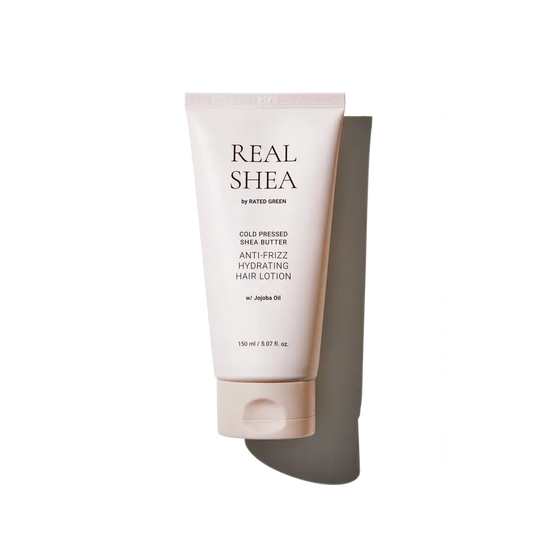 Rated Green Real Shea Anti-Frizz kosteuttava hiusvoide, 150 ml