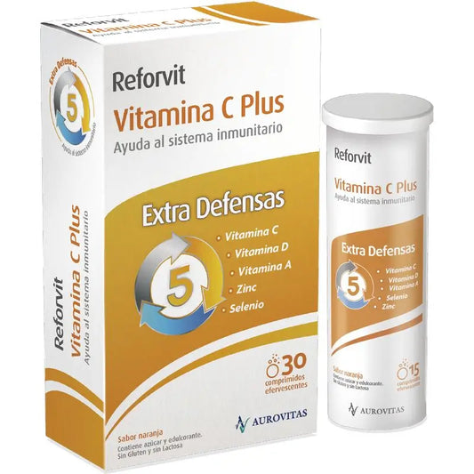 Reforvit Vitamin C Plus Extra Defenses, 30 Effervescent Tablets