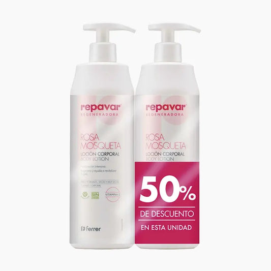 Repavar Regenerating Body Lotion, 2 kpl, 50 % alennus, 2 x 500 ml