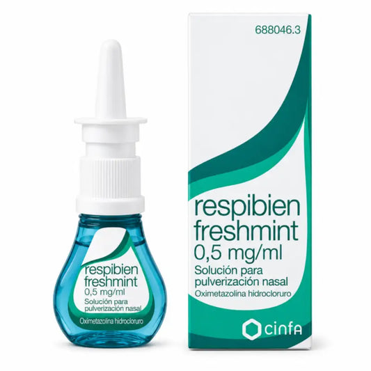 Respibien Freshmint 0,5 mg/ml nenäsumuteliuos 15 ml