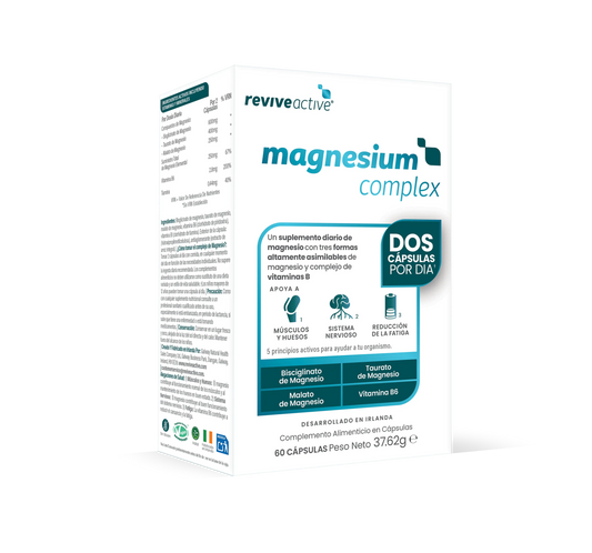 Revive Active Tri-Magnesio Complex + B6, 60 kapselia