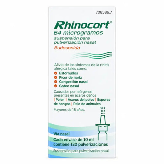 Rhinocort 64 mikrogrammaa nenäsumuteliuos, 120 sumutusta