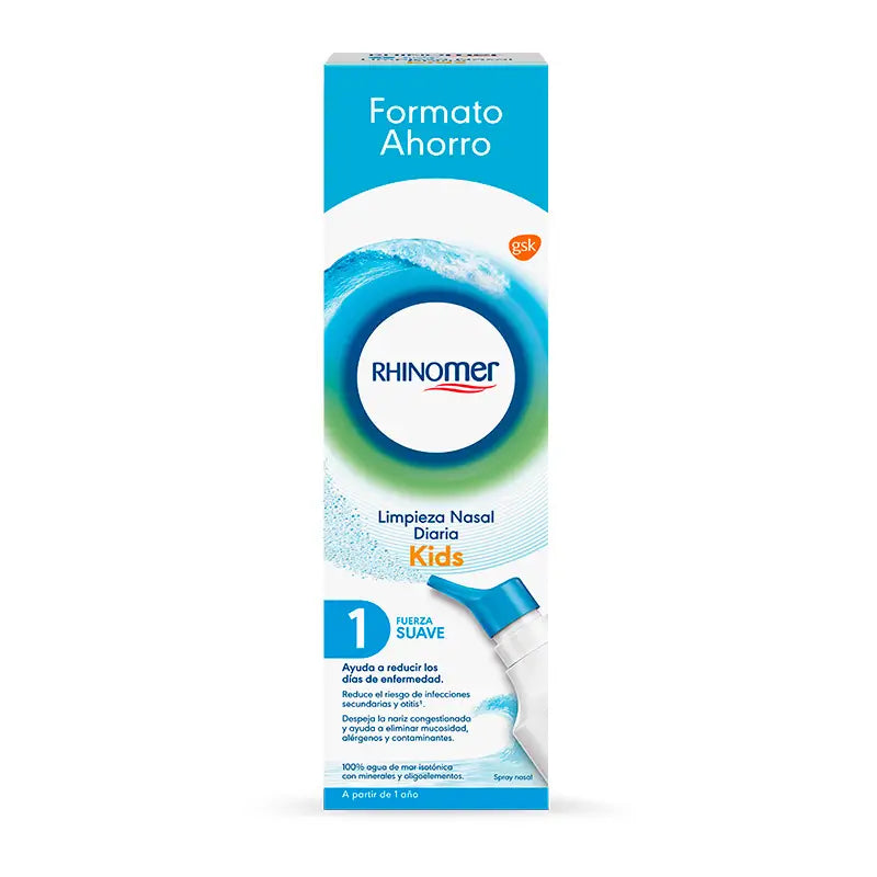 Rhinomer nenäsuihke 100 % merivettä, voimakkuus 1, mieto, XL-pakkaus, 180 ml