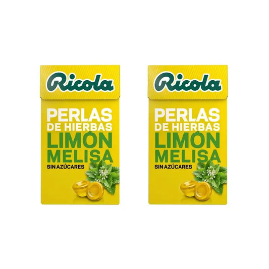 Ricola sokerittomat sitruunapastillit, 2 x 25 g 