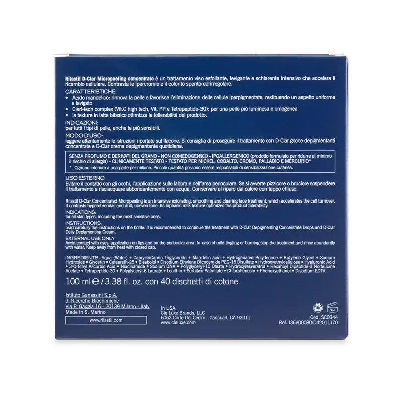 Rilastil D-Clar -mikrokuorintakonsentraatti pigmenttimuutosten hoitoon 100 ml