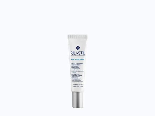 Rilastil Multirepair ikääntymistä ehkäisevä silmä- ja huulivoide, 15 ml