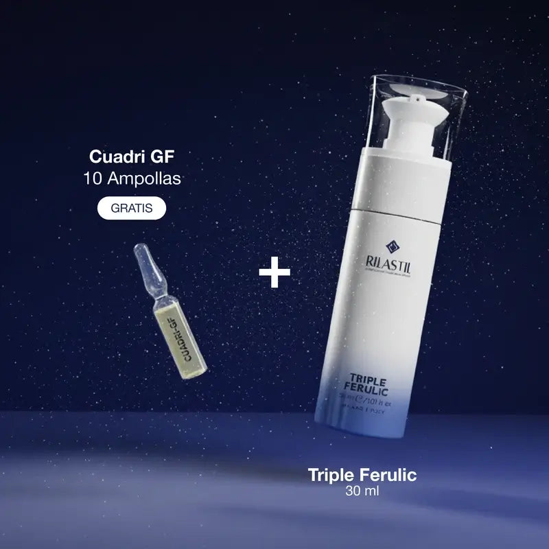 Rilastil Radiance -joulupaketti, 30 ml + 10 ampullia à 1,5 ml