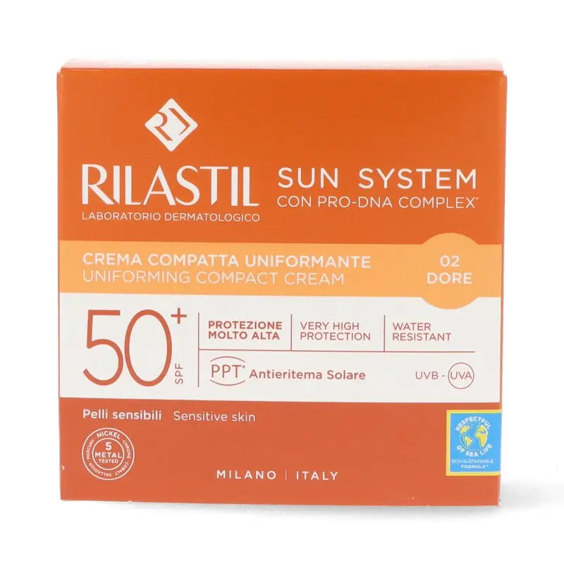 Rilastil Sun System SPF 50+ Kompakti Dore, 10 g