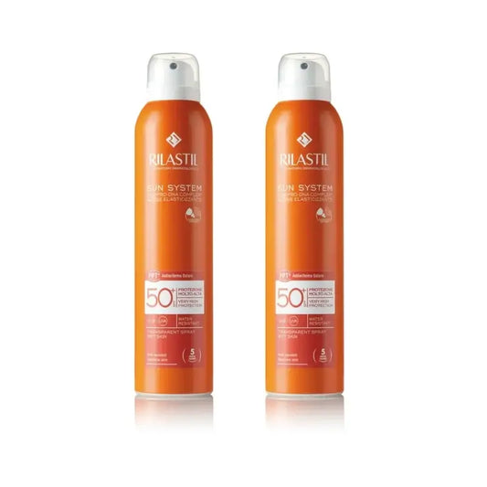 Rilastil Sun System SPF 50+ läpinäkyvä suihke, 2 x 200 ml