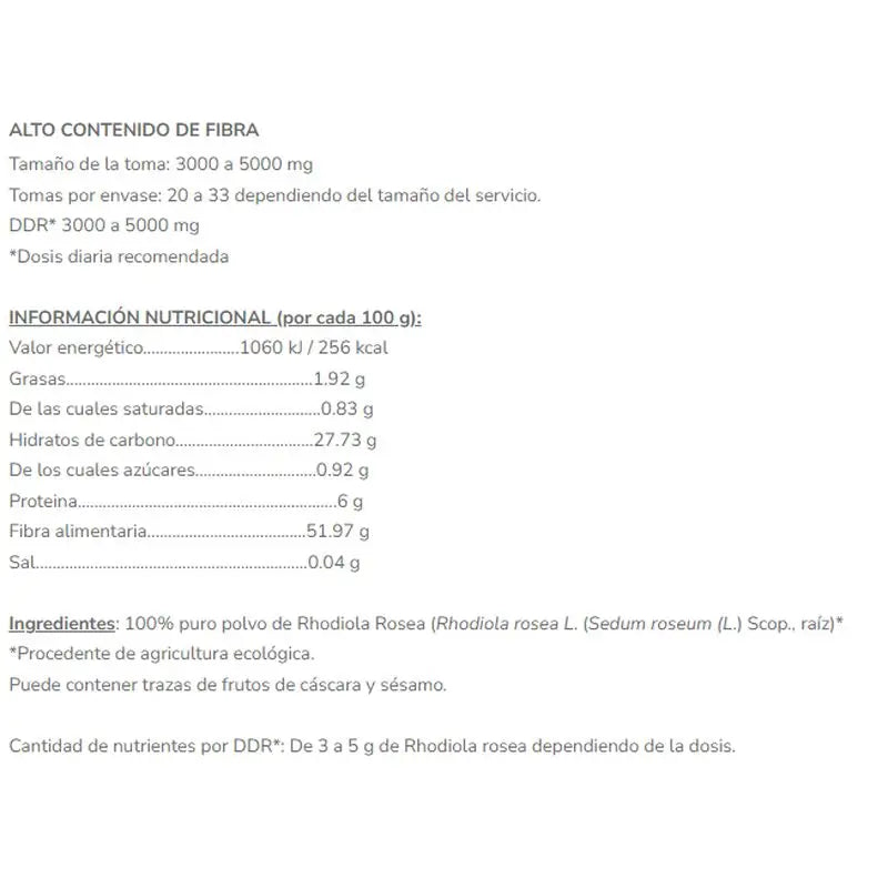 Salud Viva Rhodiola Rosea 100 g, luomu 