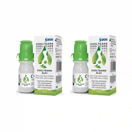 Santen Cooltears Alo+ moniannoksiset silmätipat, 2 x 10 ml 