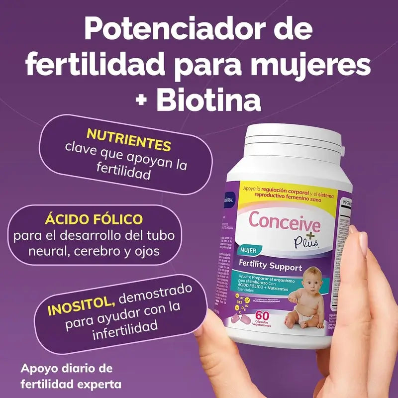 Sasmar Conceive Plus – naisten hedelmällisyyden tuki, 60 kapselia