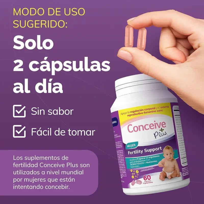 Sasmar Conceive Plus – naisten hedelmällisyyden tuki, 60 kapselia