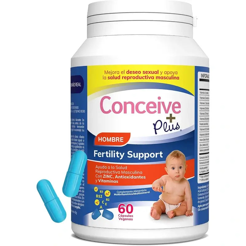 Sasmar Conceive Plus – miesten hedelmällisyyden tuki, 60 kapselia