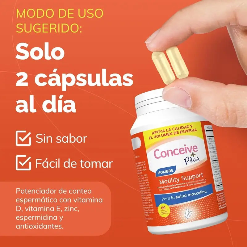 Sasmar Conceive Plus Miehille – liikkuvuus, 60 kapselia