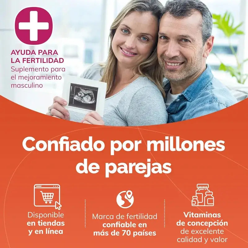 Sasmar Conceive Plus Miehille – liikkuvuus, 60 kapselia