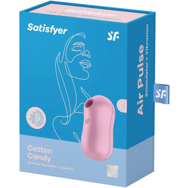 Satisfyer Air Pulse Cotton Candy - stimulaattori ja vibraattori – lila