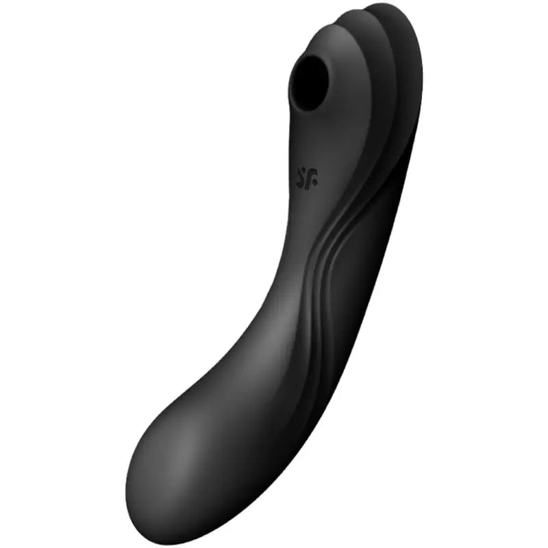 Satisfyer Air Pulse Curvy Trinity 4 - stimulaattori ja vibraattori – musta