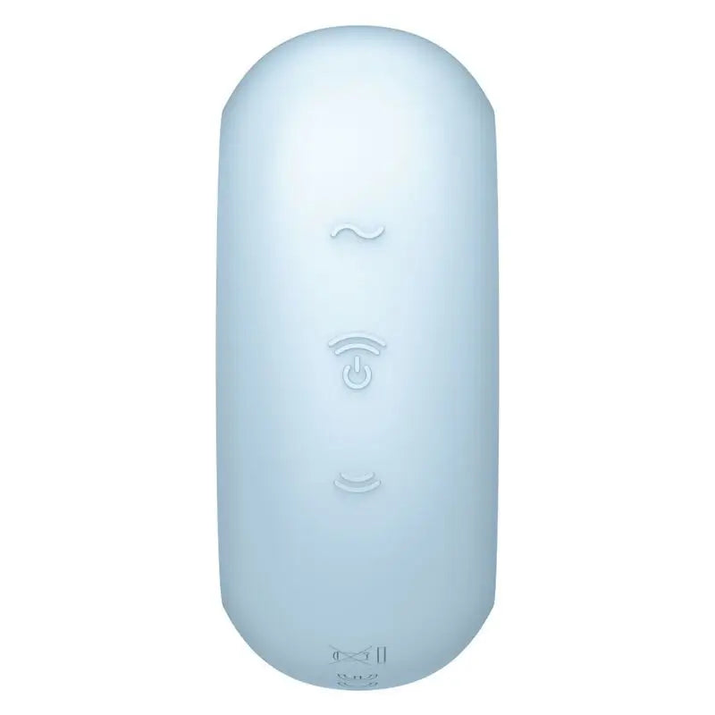 Satisfyer Air Pulse Pro To Go 3 - kaksoisstimulaattori ja vibraattori – sininen