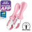 Satisfyer Connect Air Pump Booty 5+ - Ilmalla täytettävä anaali-vibraattori – Vaaleanpunainen