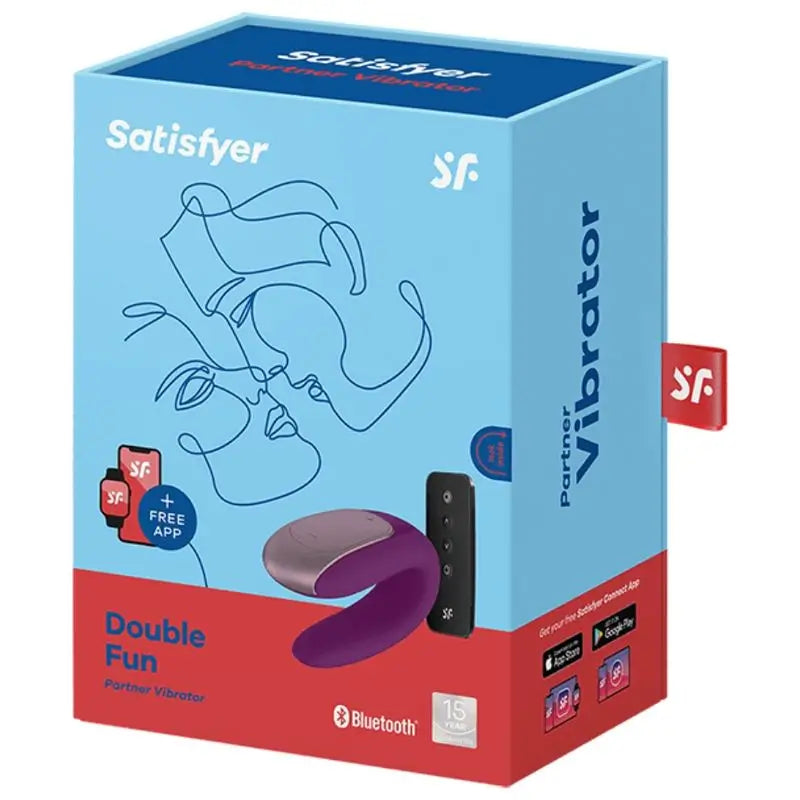 Satisfyer Connect Double Fun -parivibraattori – Lila