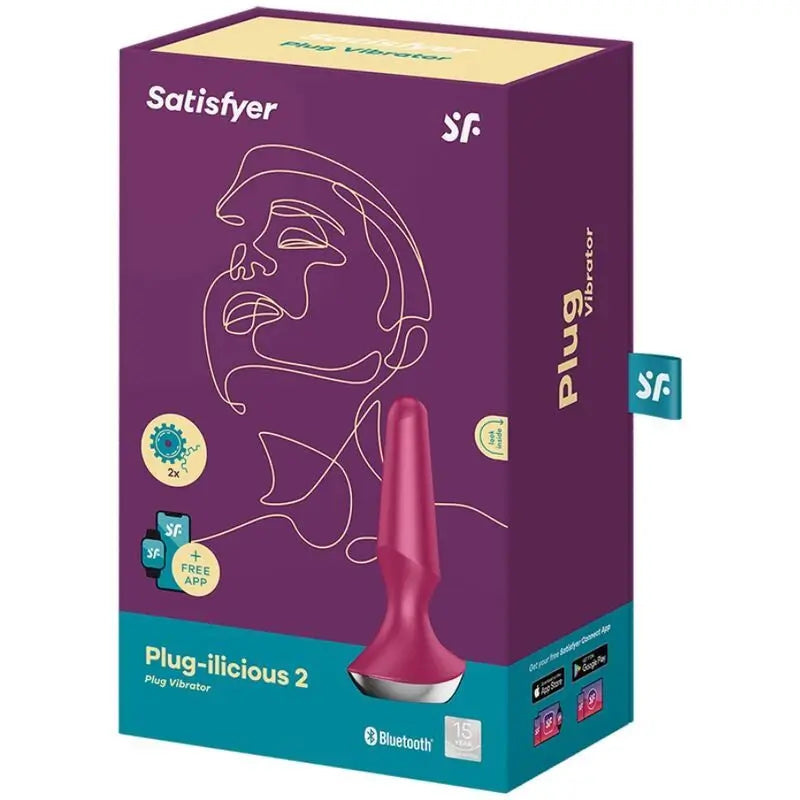 Satisfyer Connect Plug Ilicious 2 -vibraattori - Berry