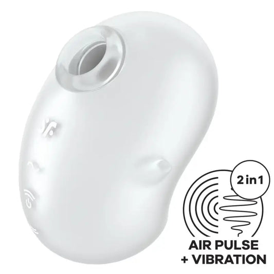 Satisfyer Cutie Ghost Lay-On -vibraattori, valkoinen 