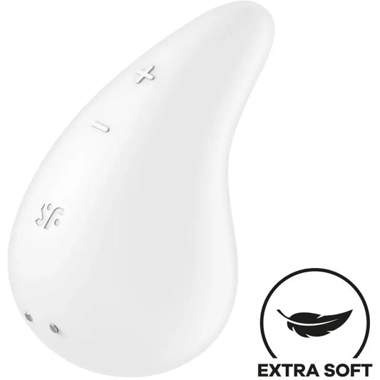 Satisfyer Dew Drop Lay-On -vibraattori, valkoinen 