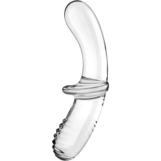 Satisfyer Double Crystal -dildo, läpinäkyvä 