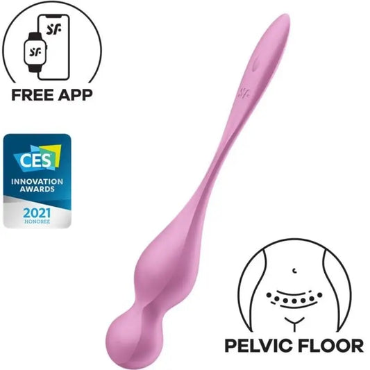Satisfyer Love Birds -vibro-Kegel-pallot, vaaleanpunaiset 